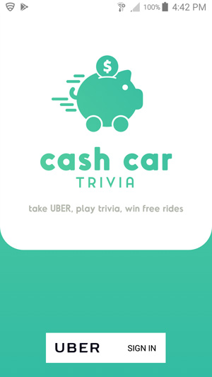 Cash Car Trivia Signin