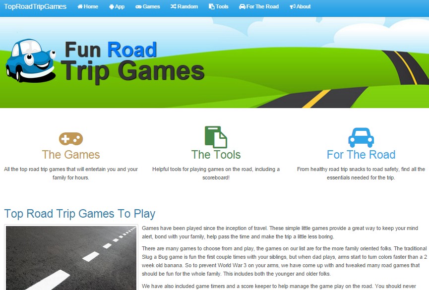 Top Road Trip Games Home